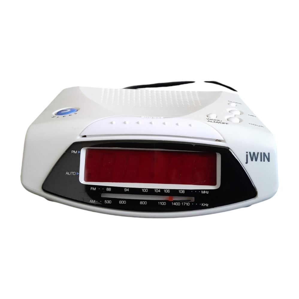 Vintage JWIN Alarm Clock/Radio Model jl-204